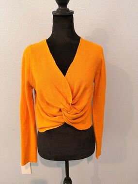 Yellow/orange long sleeve blouse
